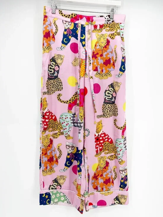 Karen Mabon Long-Sleeve Leopards Can't Change Their Spots Pajama Set - Picture 10 of 14